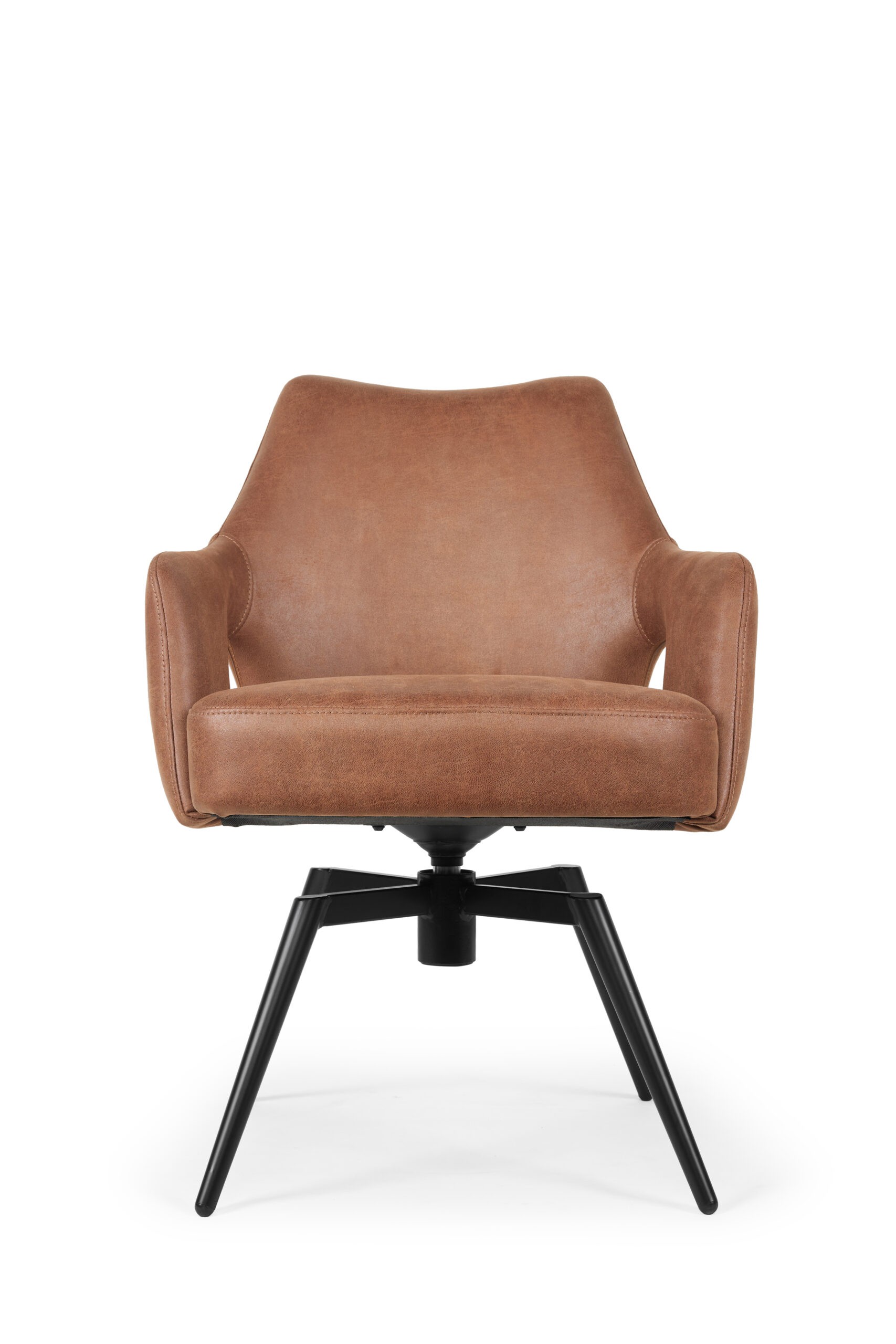 Amsterdam spisestuestol i cognac med drej og swingback