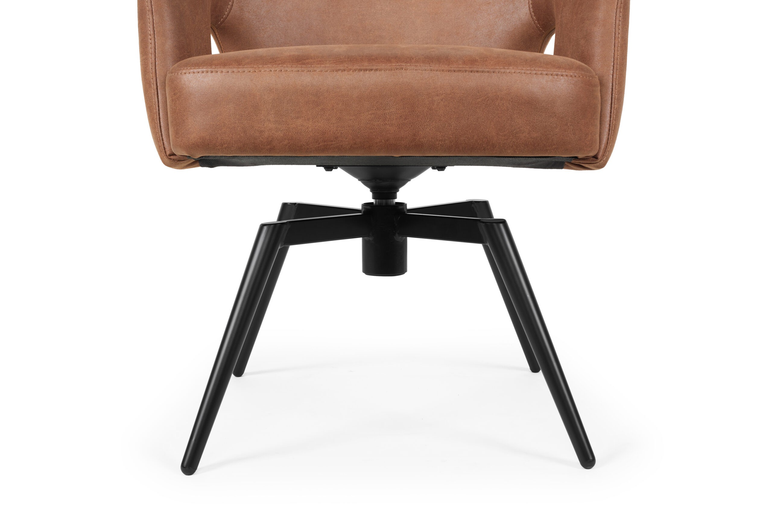 Amsterdam spisestuestol i cognac med drej og swingback