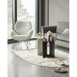 Brunstad Paz loungestol tekstil Taffie