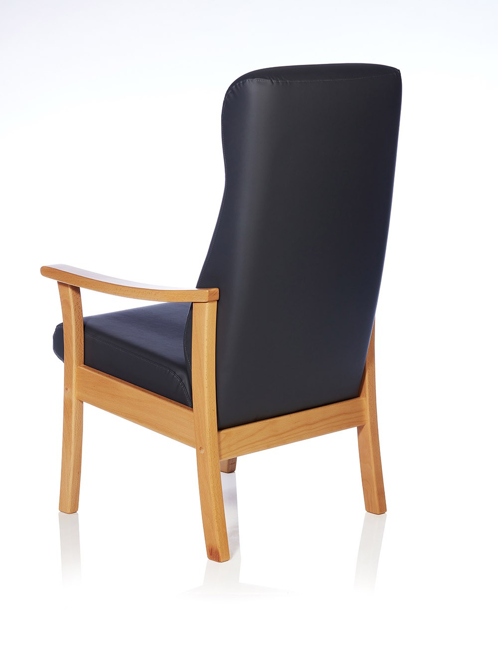 Monark lænestol med vip - kunstlæder