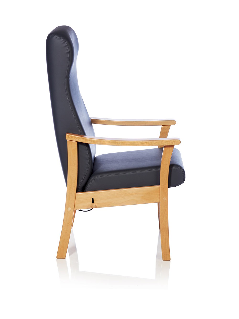 Monark lænestol med vip - kunstlæder