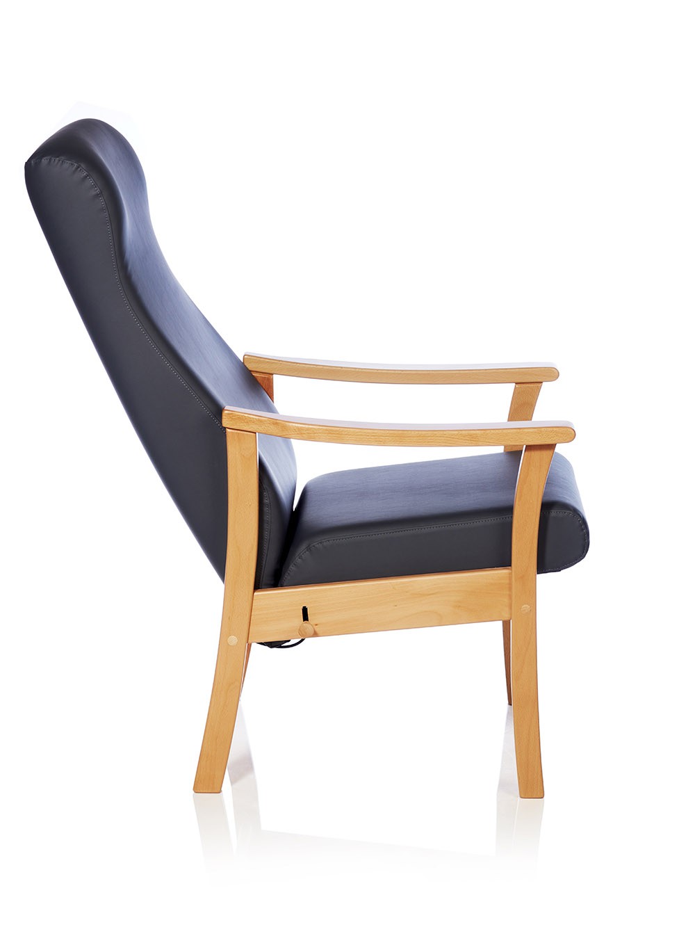 Monark lænestol med vip - kunstlæder