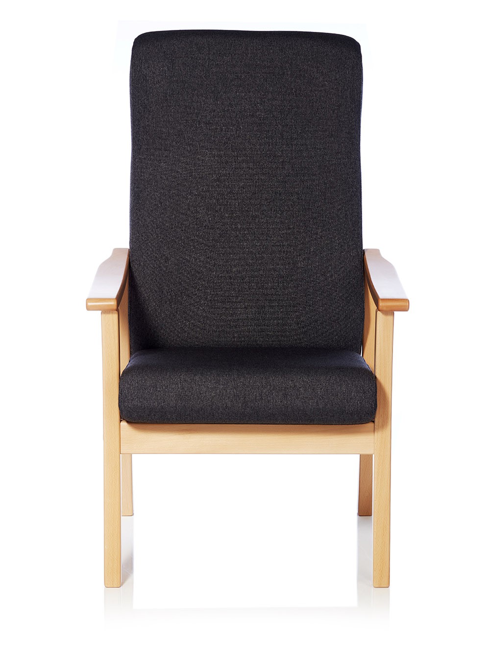 Monark lænestol med regulerbar ryg og skammel - tekstil