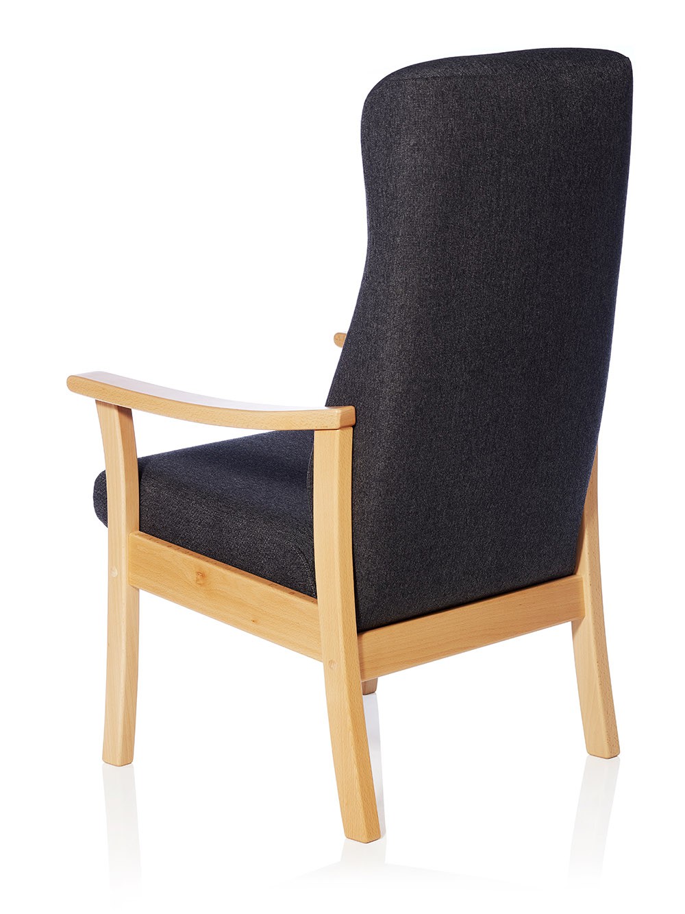 Monark lænestol med regulerbar ryg og skammel - tekstil