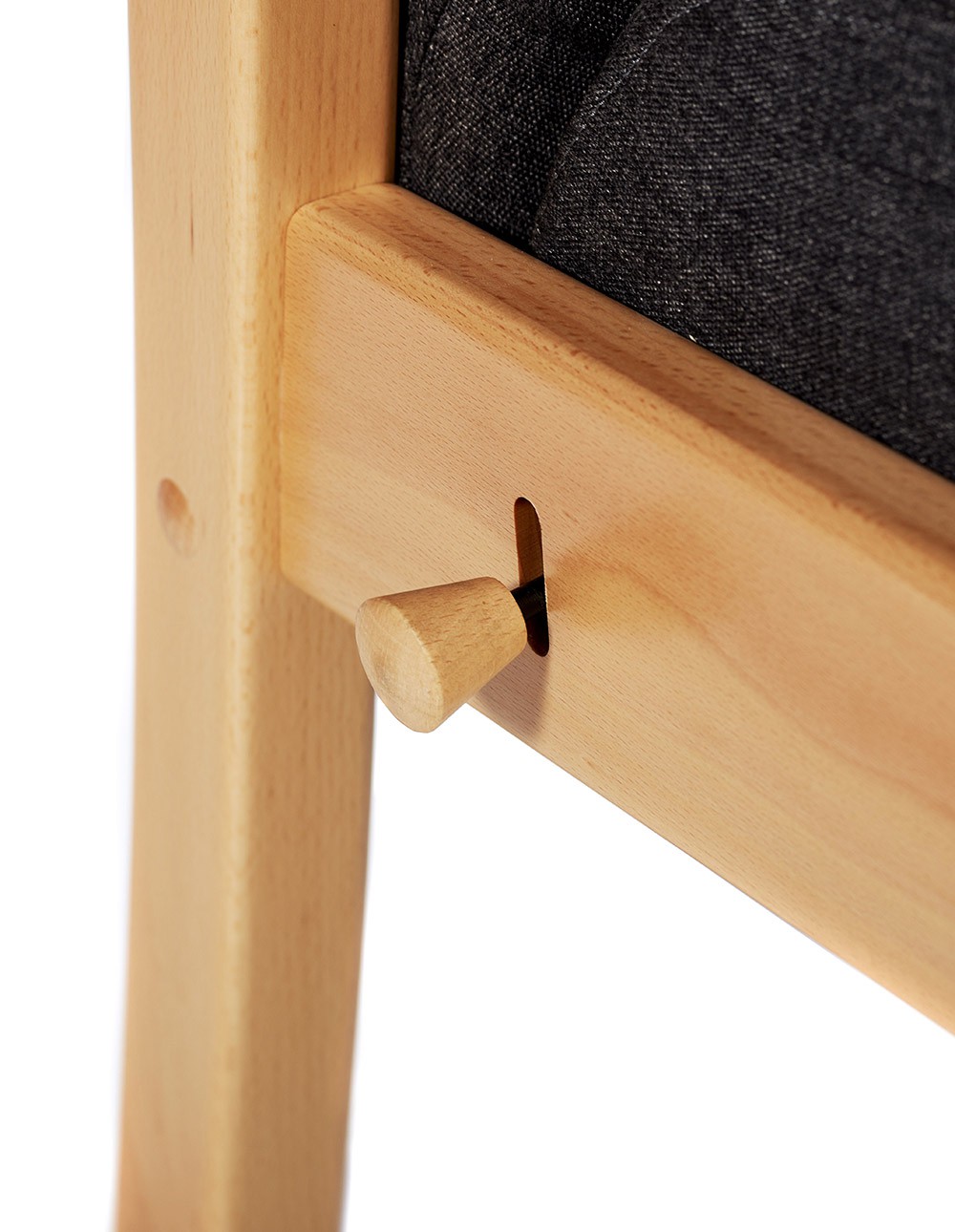 Monark lænestol med regulerbar ryg og skammel - tekstil