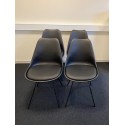 Oslo spisestuestole sort (4 stk)  Udstillingsmodel