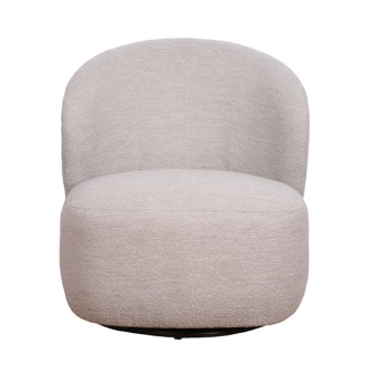 Roselawn loungestol m. 360° drejefunktion i beige