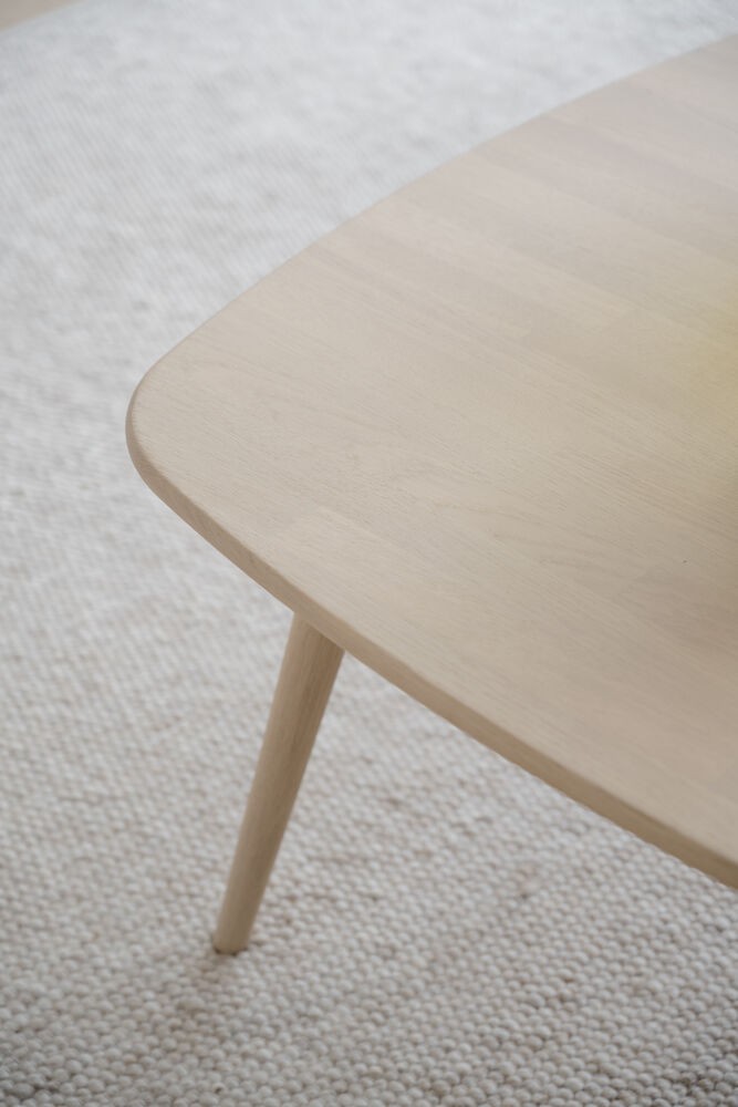 Tompkins sofabord, hvidpigmenteret eg, 2 str.