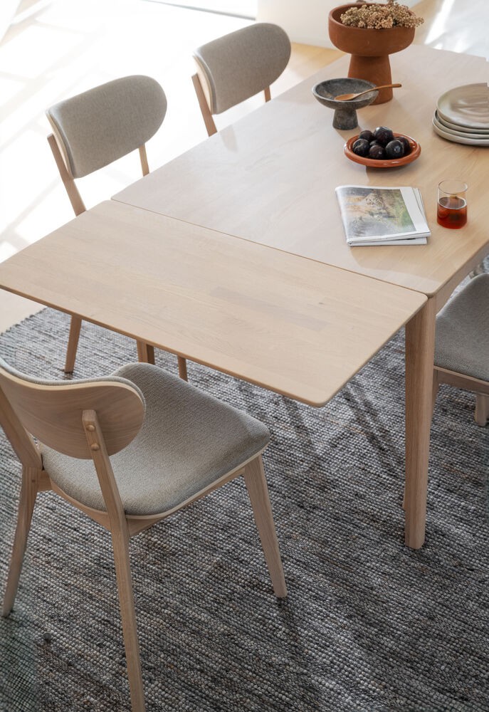 Markham tillægsbordplade i hvidpigmenteret eg