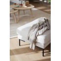 Corwin puf, lys beige stof