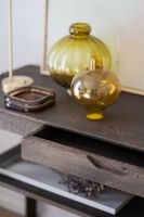 Markham konsolbord i brunolieret eg