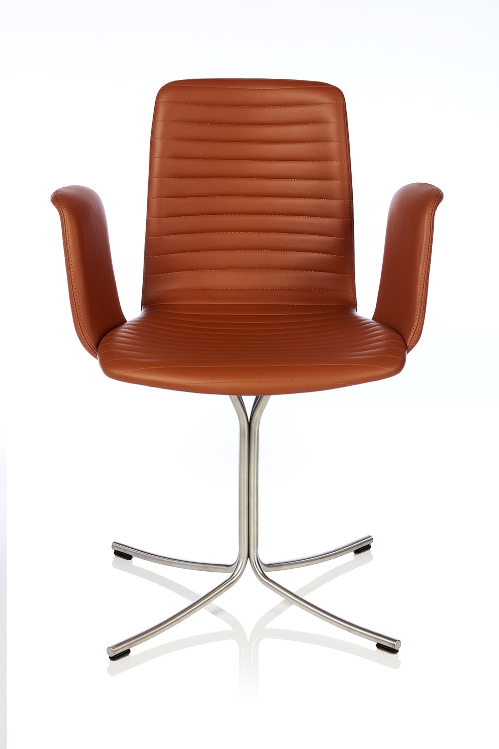 Epic Slim Stol Cognac læder