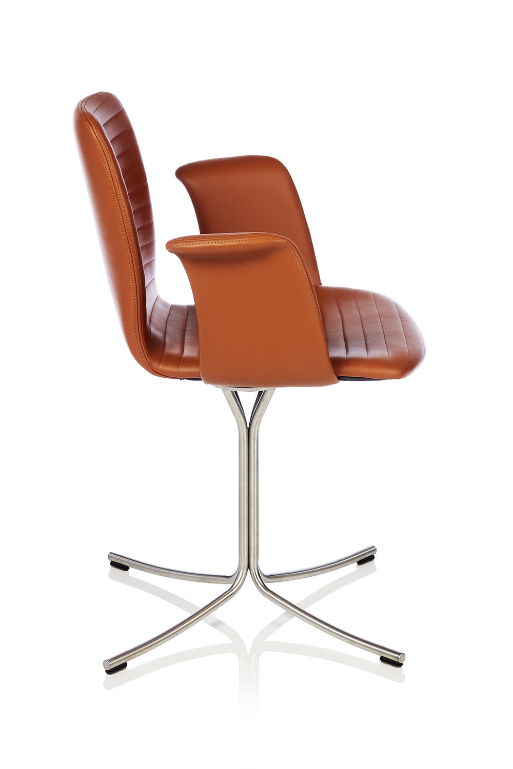 Epic Slim Stol Cognac læder