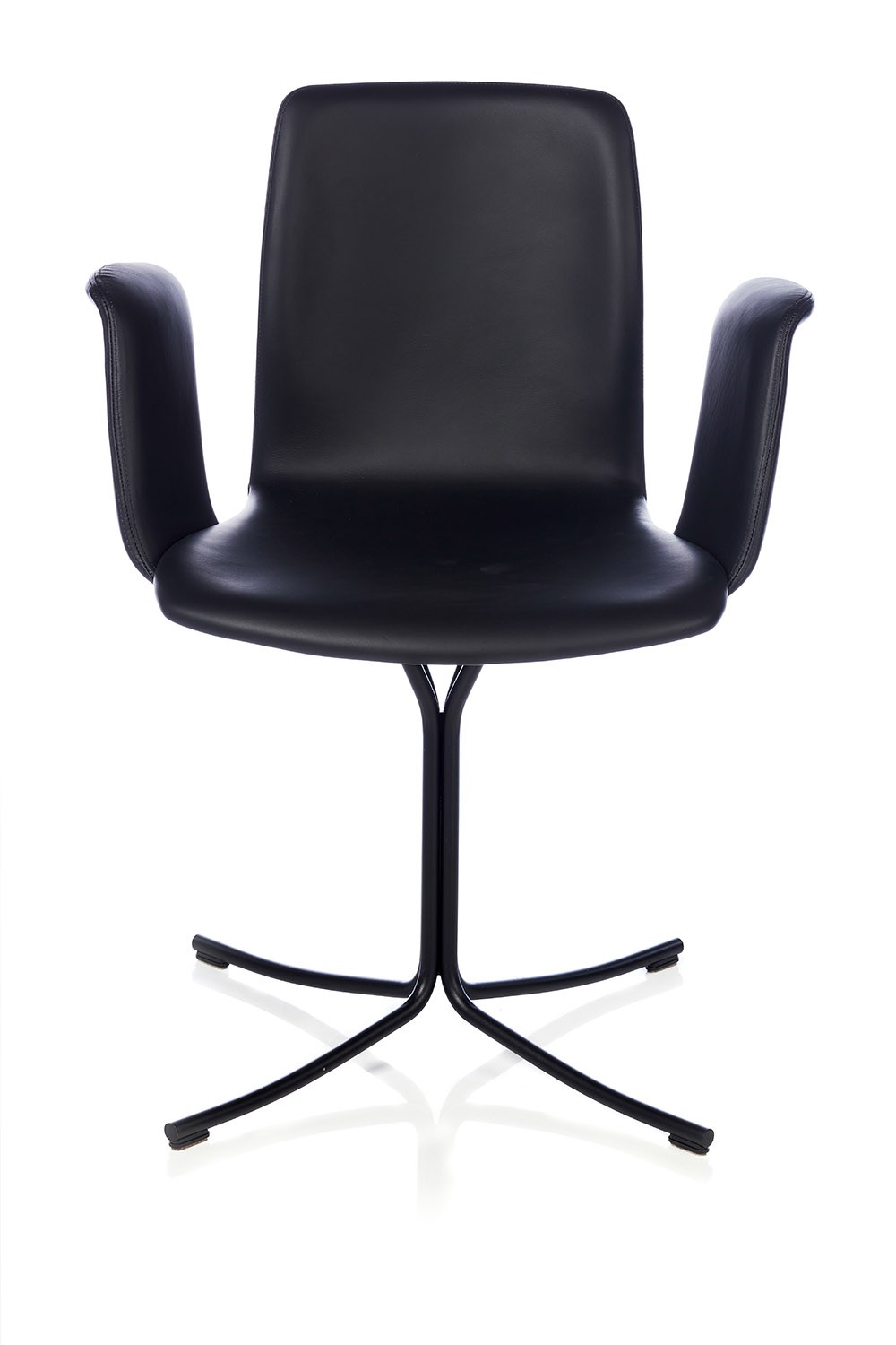 Epic Slim Stol Sort Læder