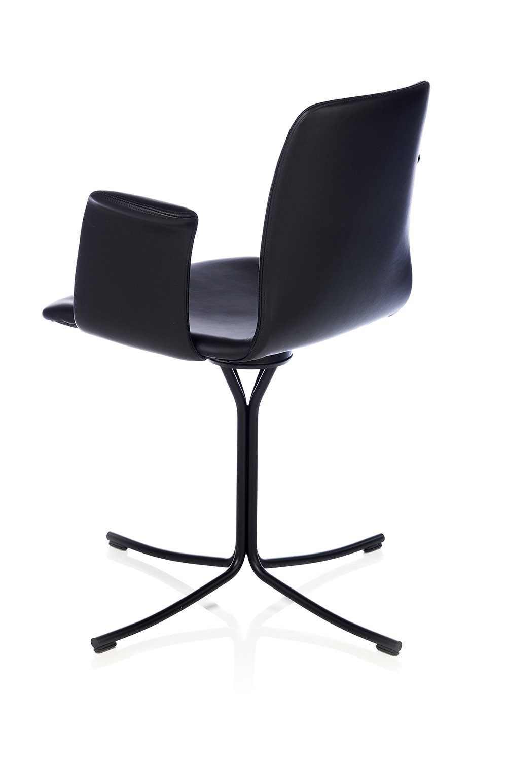 Epic Slim Stol Sort Læder