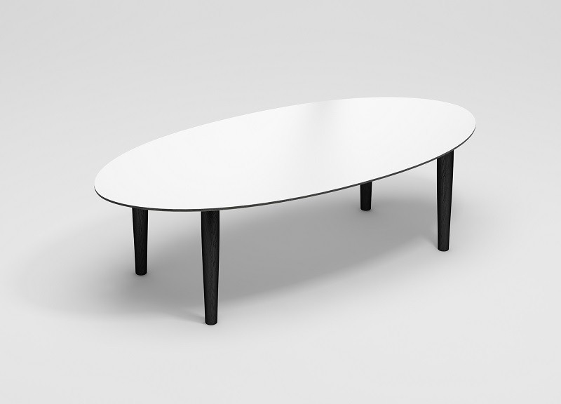 Katrine sofabord, elipseformet