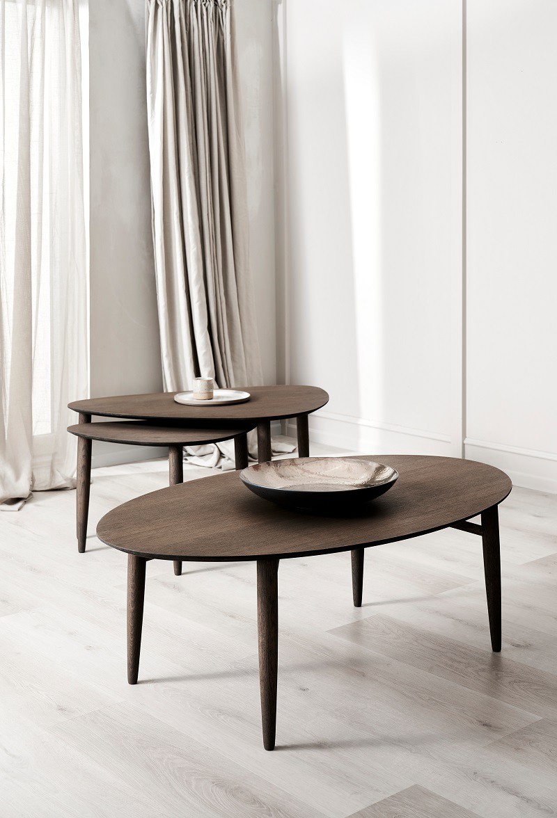 Katrine sofabord, elipseformet