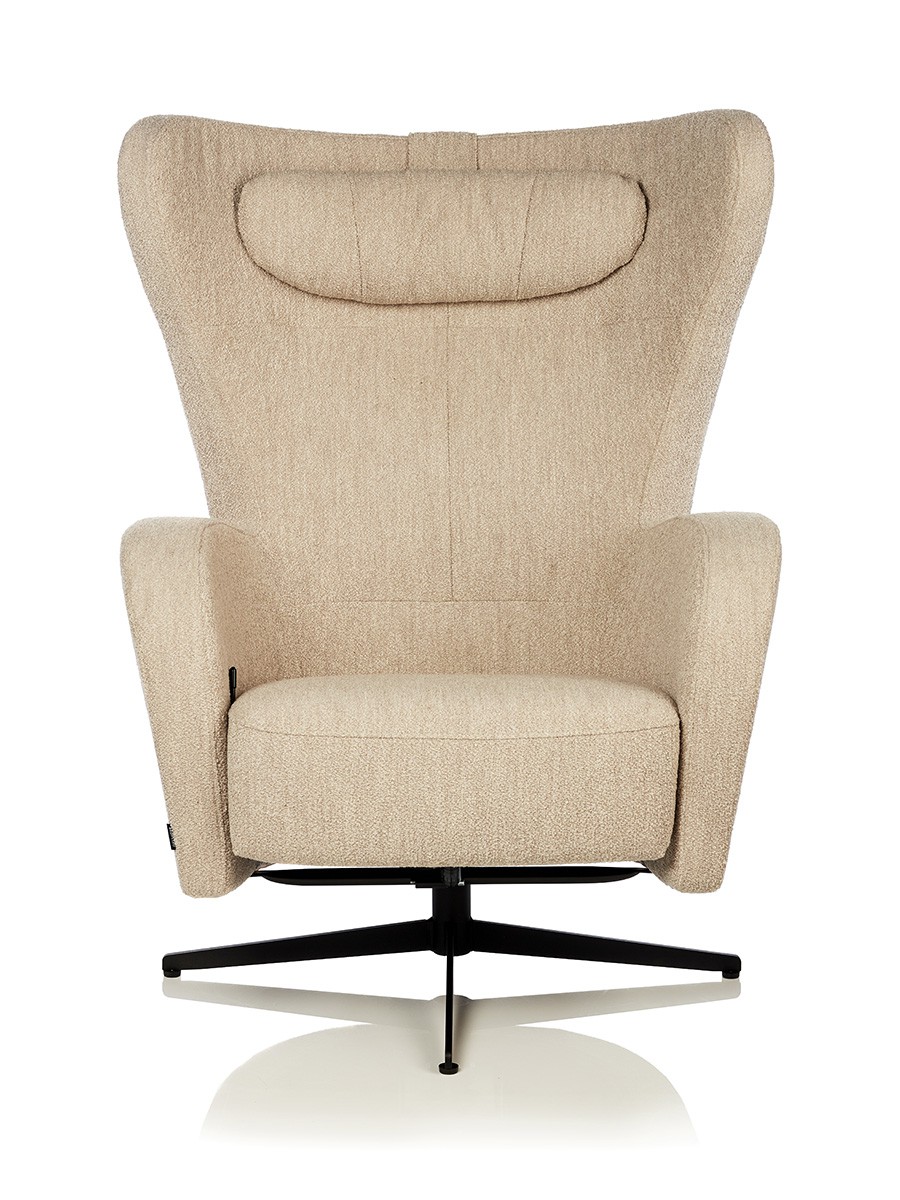 Brunstad Amanda Lænestol med drejestol tekstil Alfa Naturel