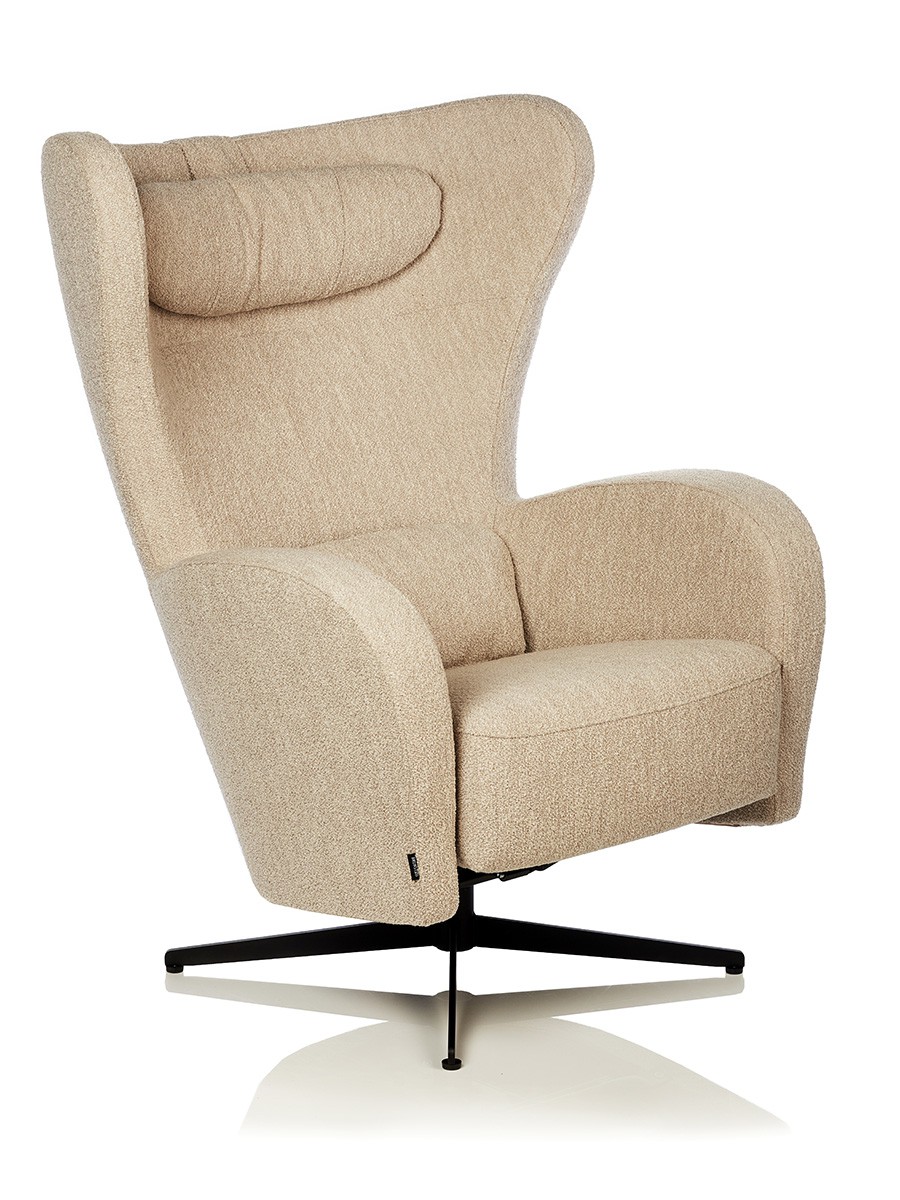 Brunstad Amanda Lænestol med drejestol tekstil Alfa Naturel