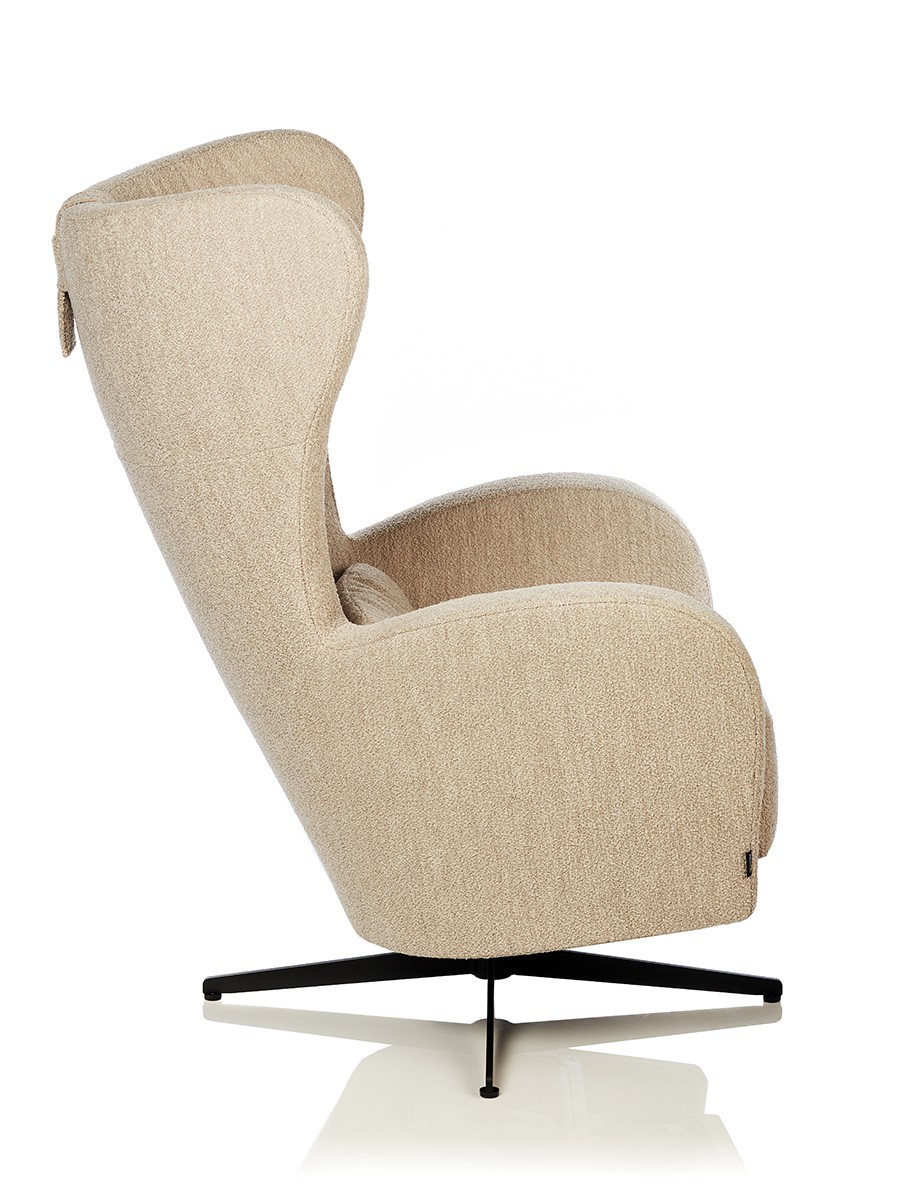 Brunstad Amanda Lænestol med drejestol tekstil Alfa Naturel