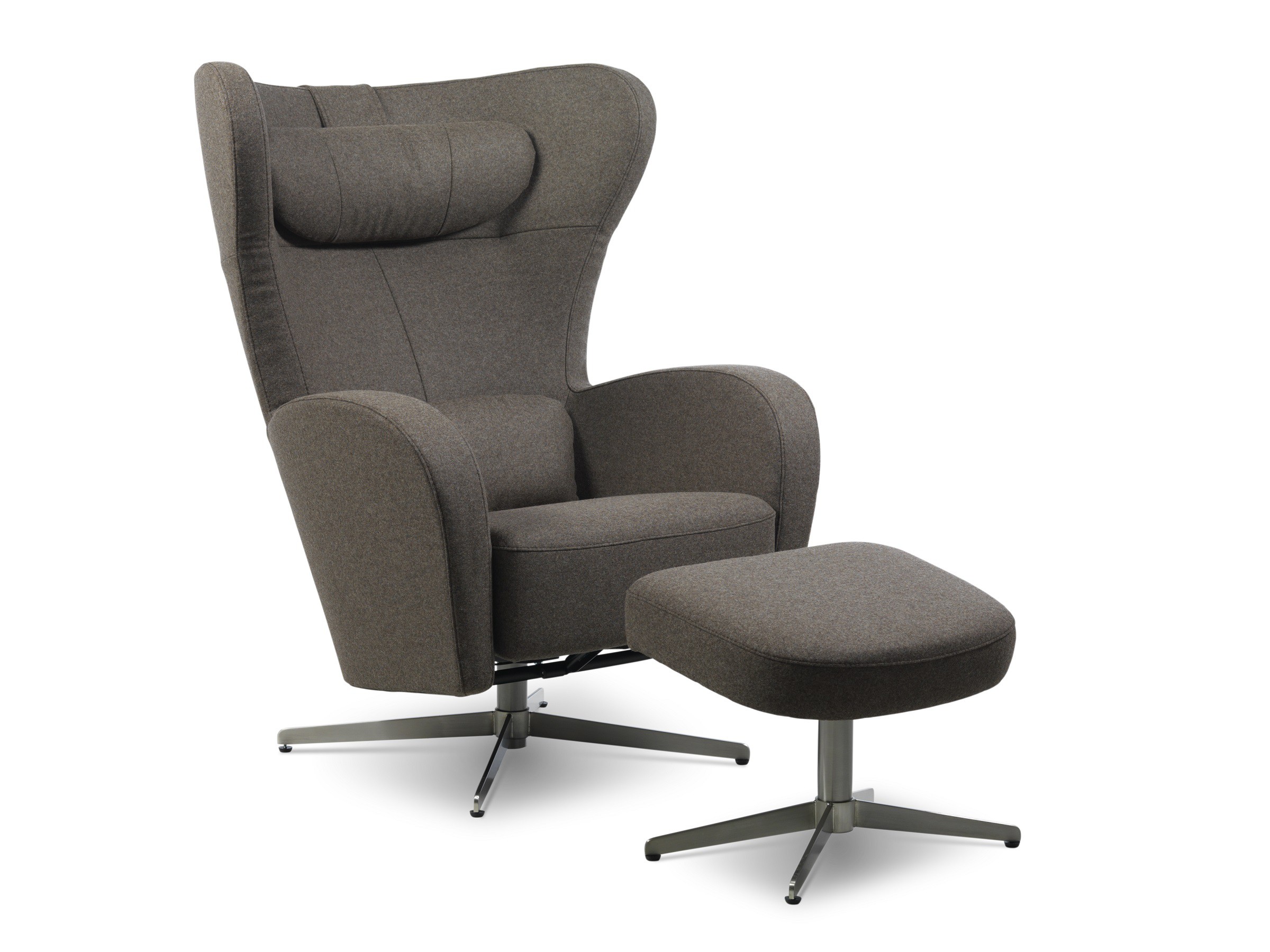 Brunstad Amanda Lænestol med drejestol tekstil Alfa Naturel