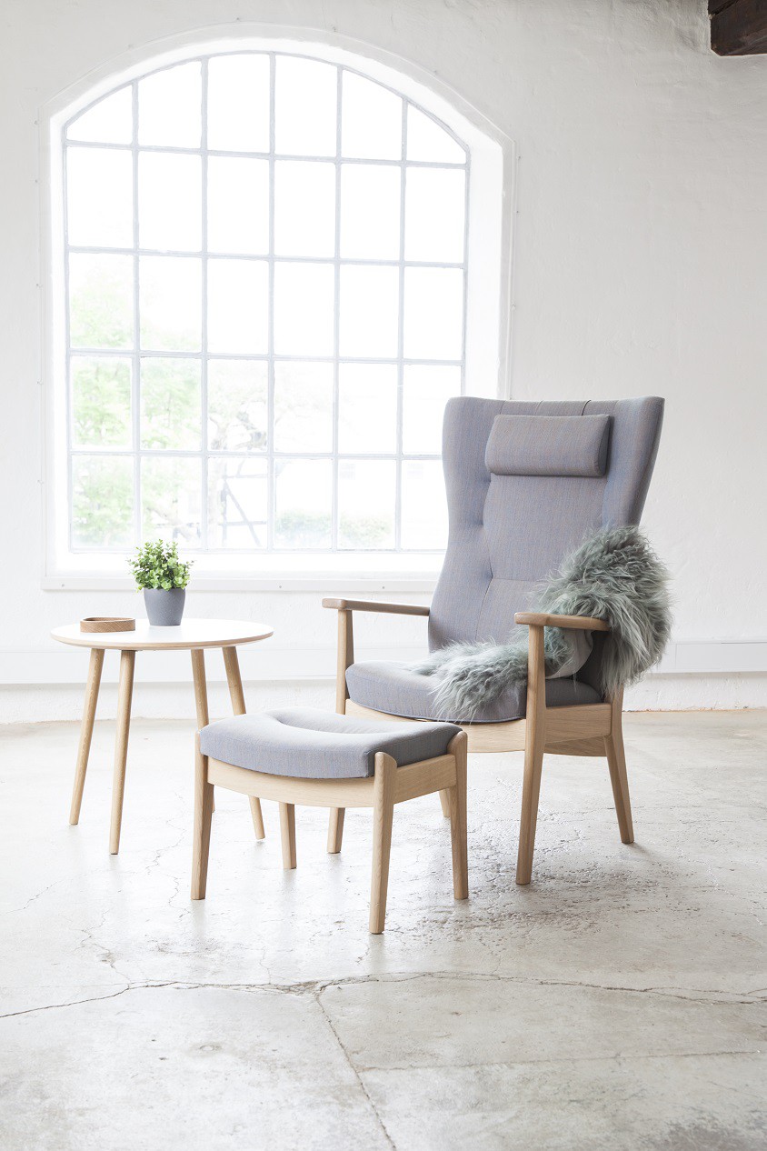 Farstrup Plus 5960 hvilestol medium i stof