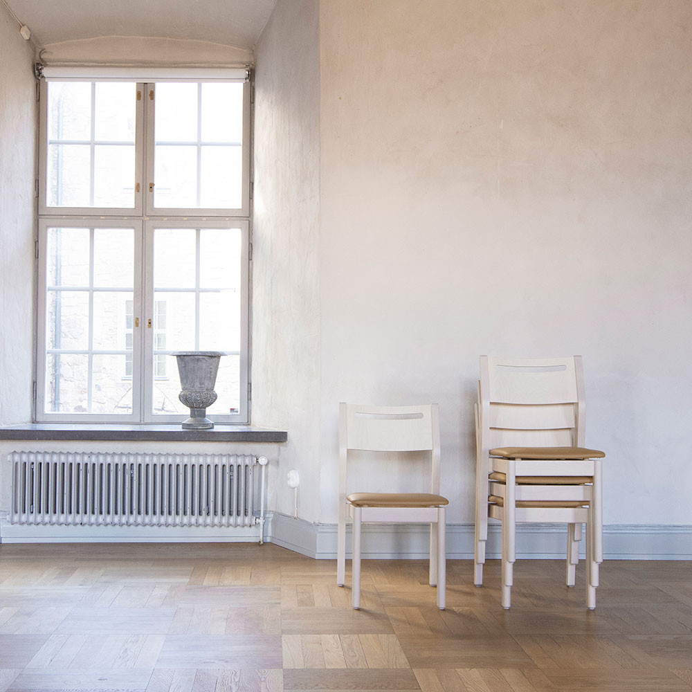 Alma Spisebordsstol - tekstil eller kunstlæder