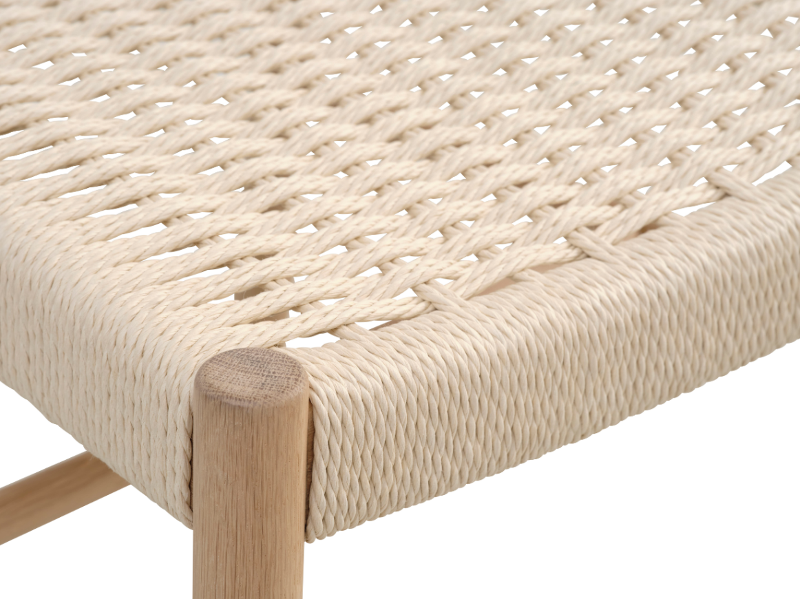 Sydney Spisebordsstol i Eg, sæde i naturflet eller læder