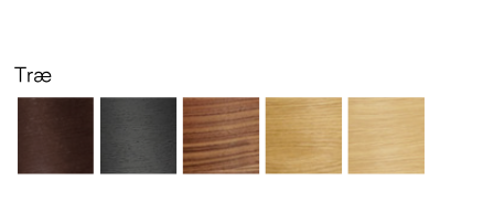 VL118 Med Træryg, Polstret sæde og Matsort stel