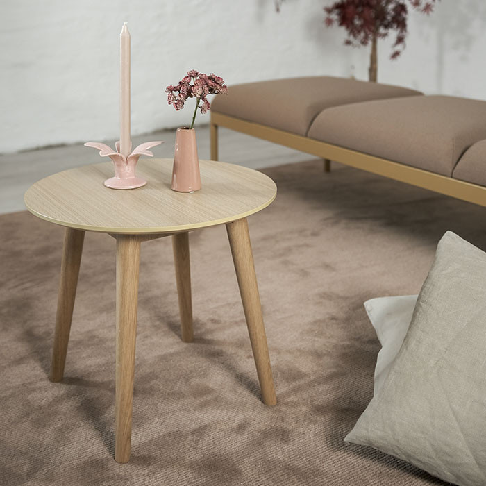 Gear rundt sidebord -  Ø 50 cm H: 46 cm