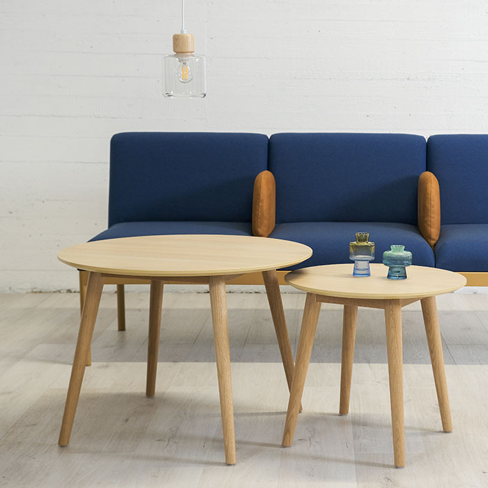 Gear rundt sidebord -  Ø 50 cm H: 46 cm