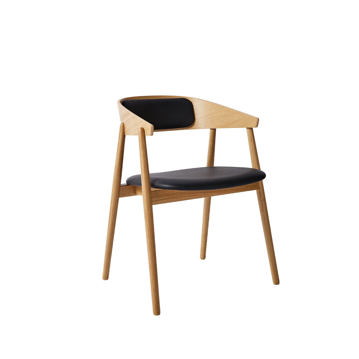 Spisebordsstol model AC2 - Polstret sæde og ryg