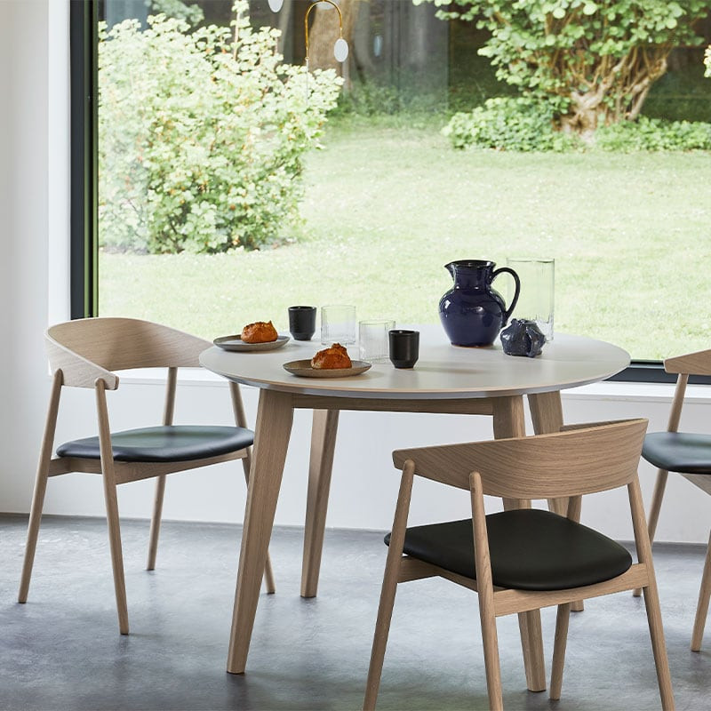 Spisebordsstol model AC2 - Polstret sæde