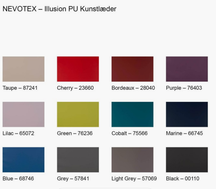 OneCollection 7035L Stol i Bøg eller Eg - Op til 300 kg. Kunstlæder