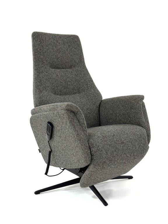 Nora hvilestol med stå-op-hjælp i stof eller læder
