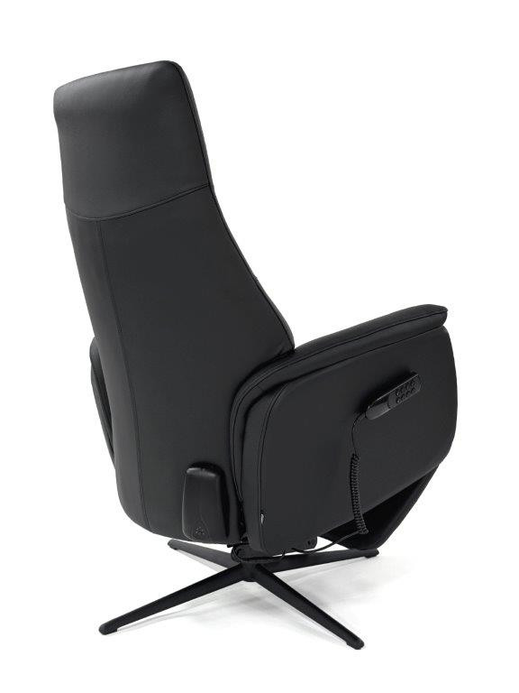 Nora hvilestol med stå-op-hjælp i stof eller læder