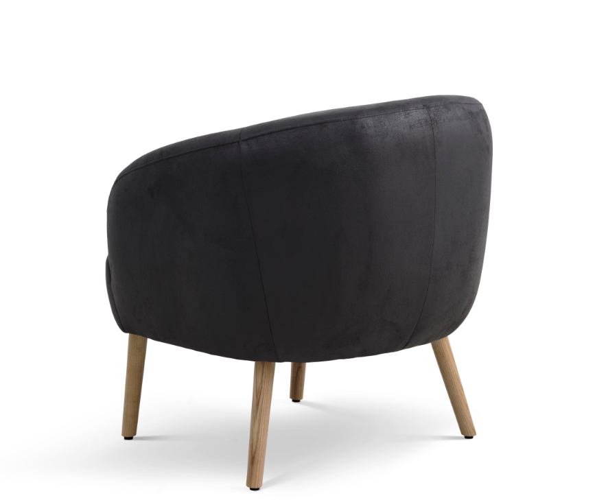 Conrad loungestol mikrolæder med træben