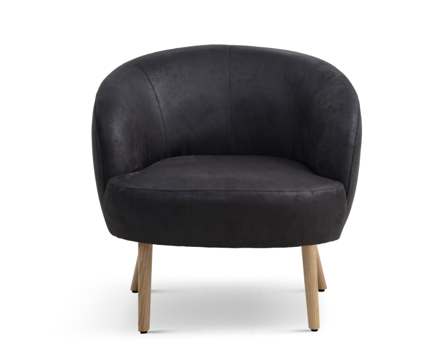 Conrad loungestol mikrolæder med træben