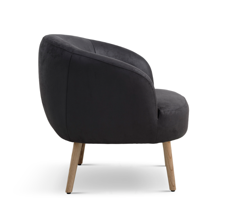 Conrad loungestol mikrolæder med træben