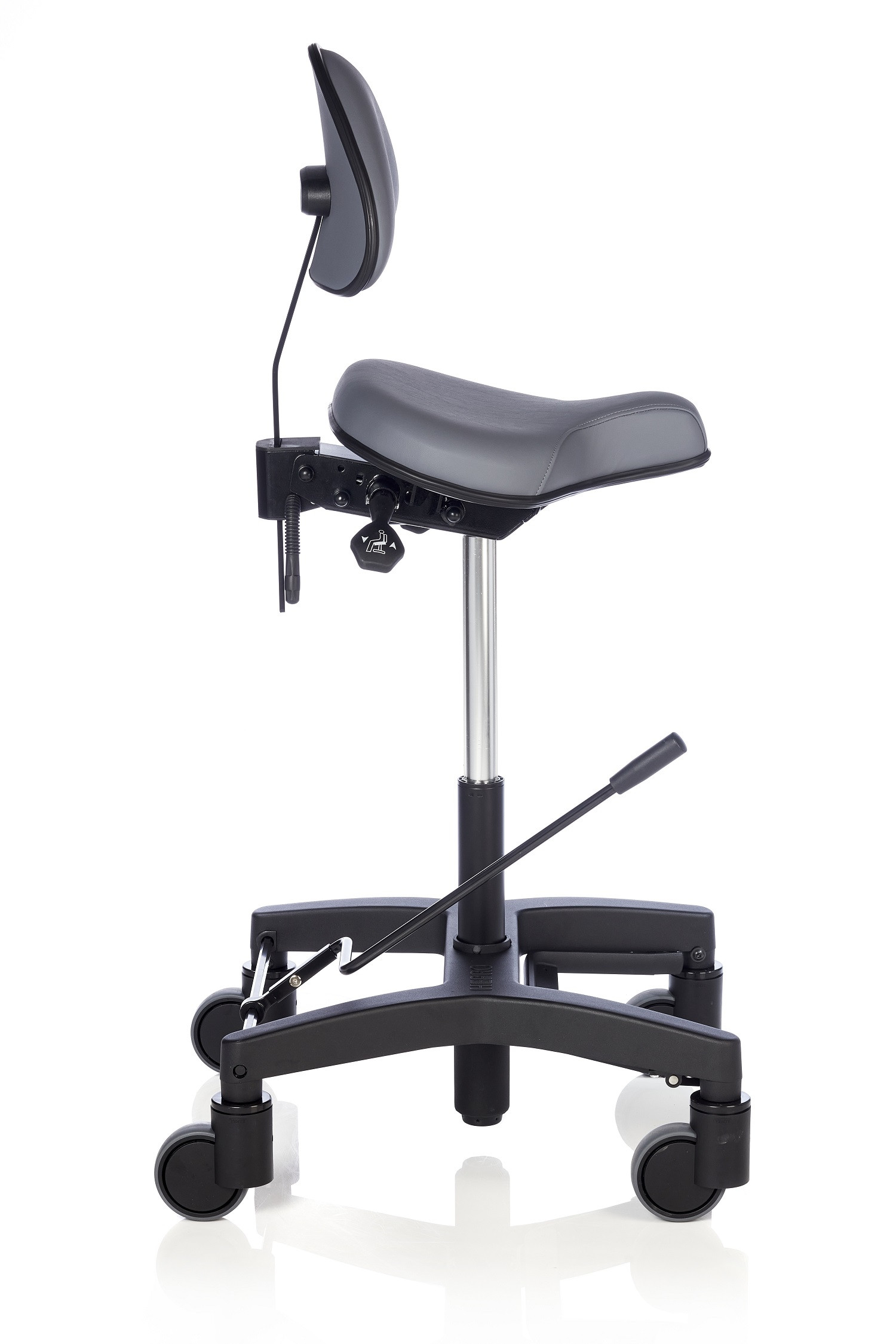 Sadel 2 Rehab Sadelstol med ryglæn