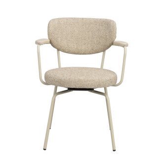 Merrick spisebordsstol med drej, beige stel