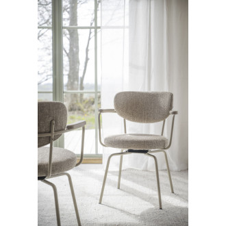 Merrick spisebordsstol med drej, beige stel