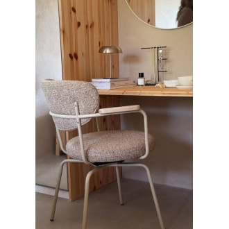 Merrick spisebordsstol med drej, beige stel