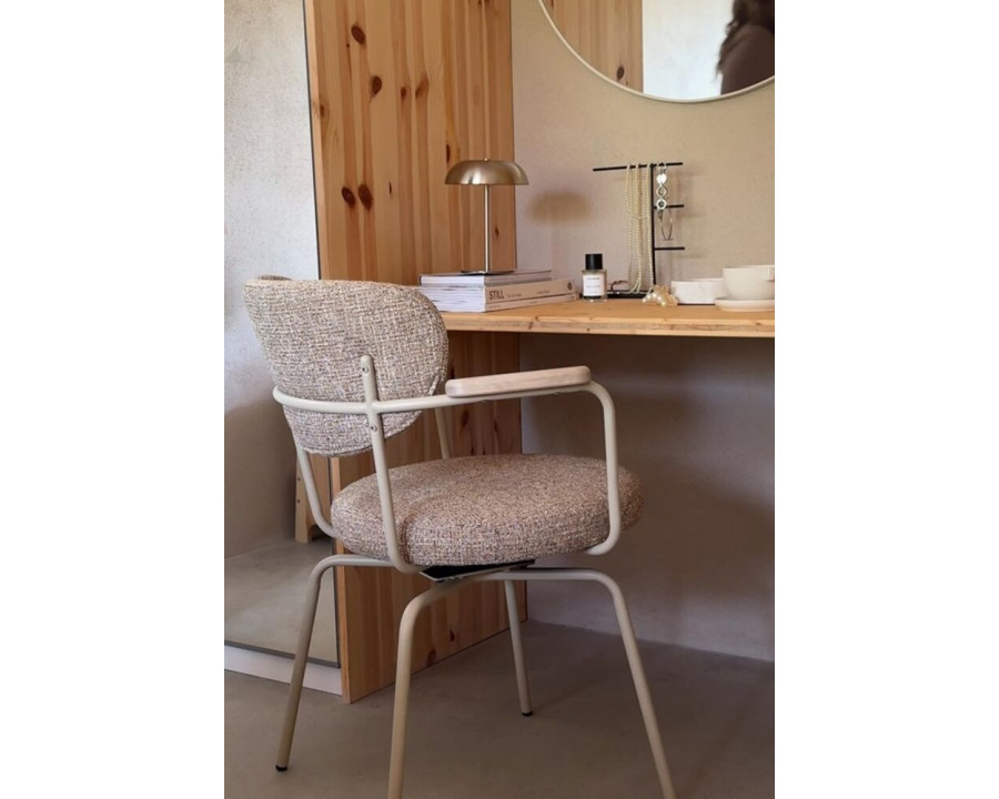 Merrick spisebordsstol med drej, beige stel
