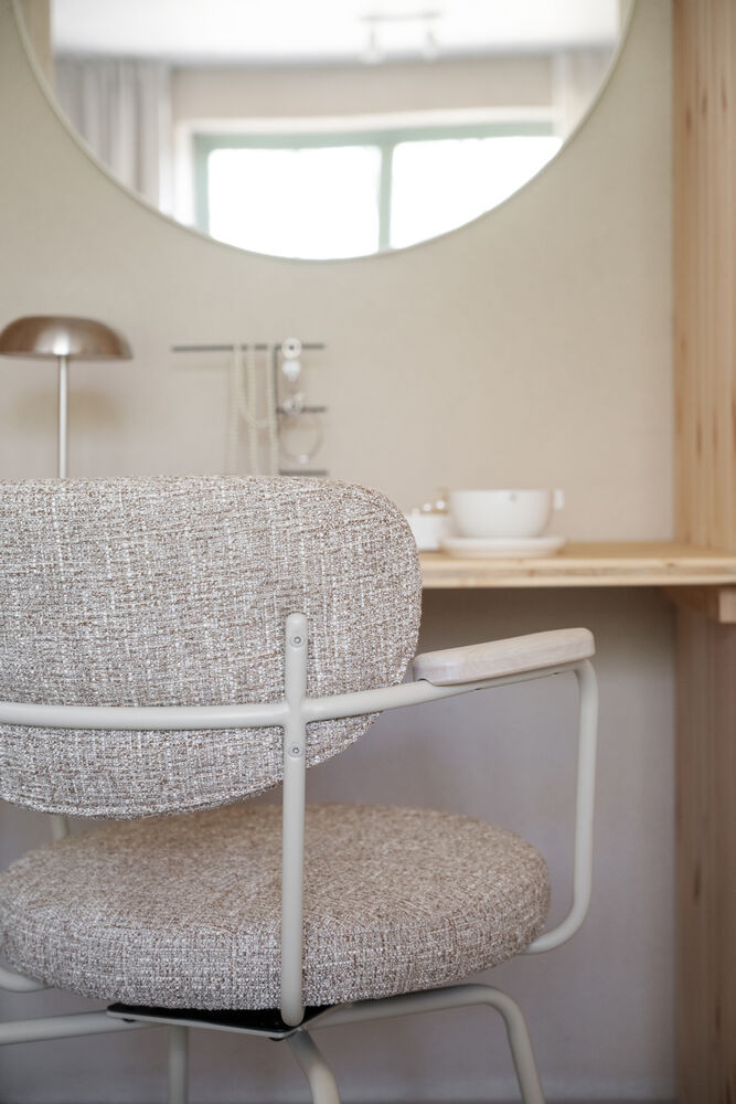 Merrick spisebordsstol med drej, beige stel