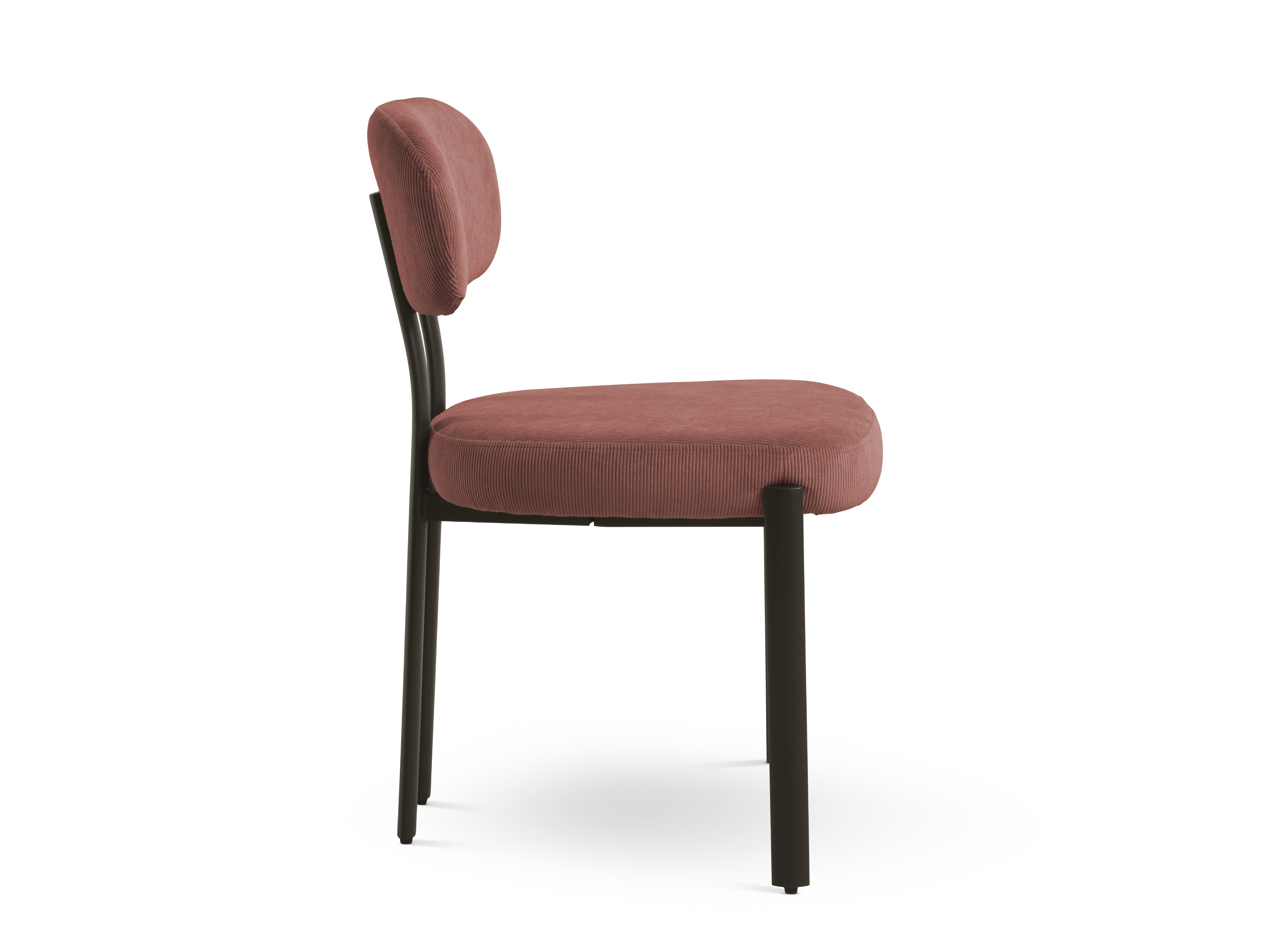 Luna Spisebordsstol i fløjl - nordisk enkelhed med blød komfort