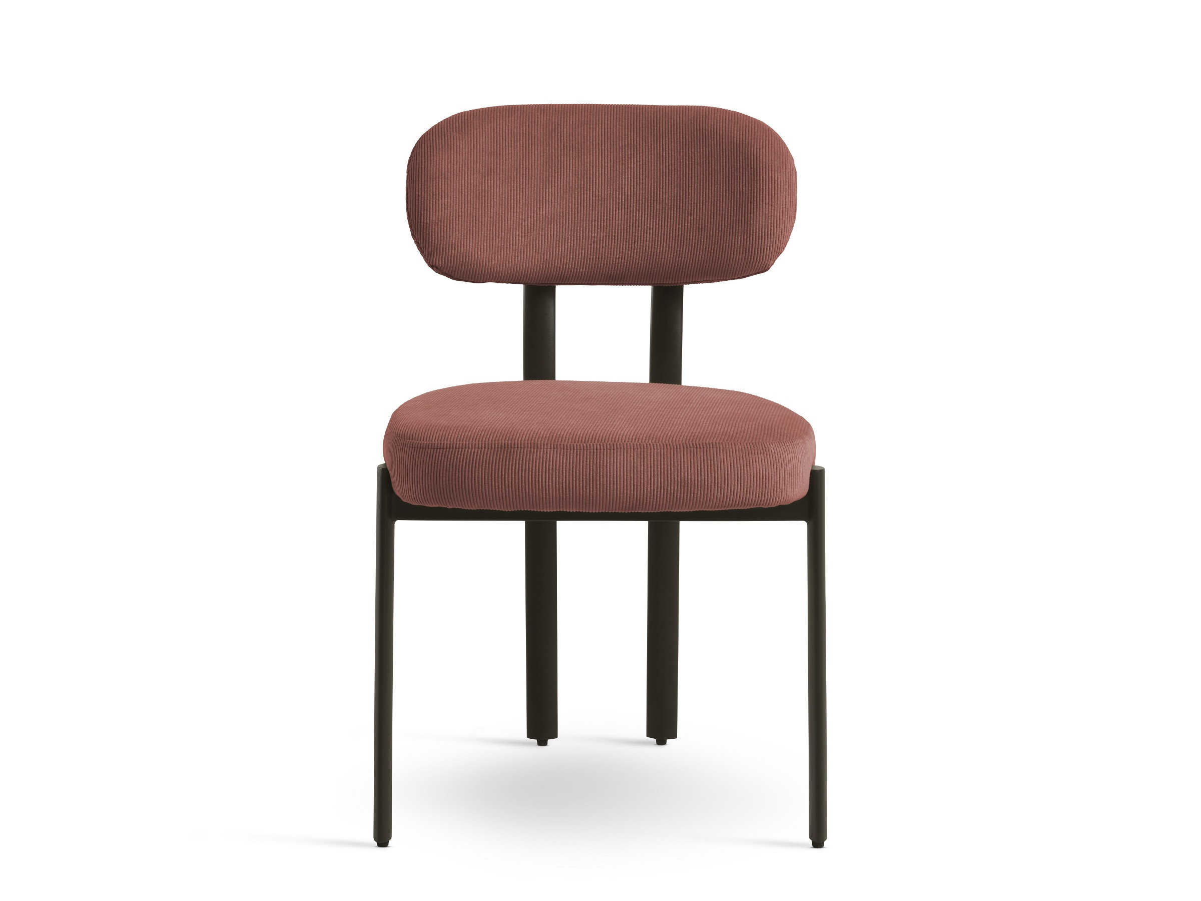 Luna Spisebordsstol i fløjl - nordisk enkelhed med blød komfort