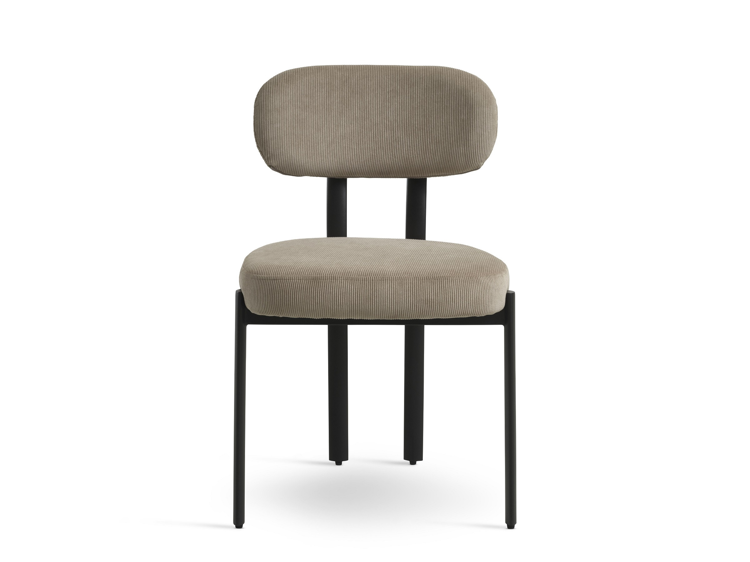 Luna Spisebordsstol i fløjl - nordisk enkelhed med blød komfort