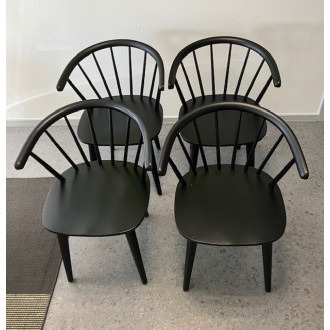 Spisebordsstole Carmen sort (4 stk. sætpris) Udstillingsmodel