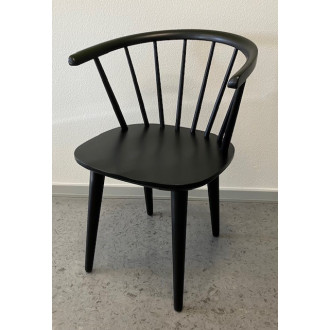 Spisebordsstole Carmen sort (4 stk. sætpris) Udstillingsmodel